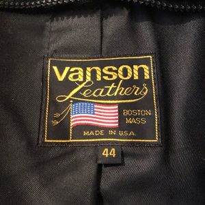 VANSON #1 A02 MC Jkt., Brown, Sz. 44R, Hvy. Duty, USA-made, As New Cond. $229.00